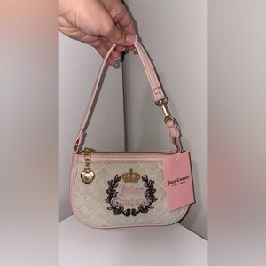 Mini velour juicy couture shoulder bag